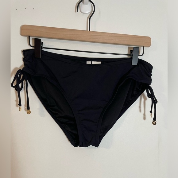 Anne Cole Live In Color Side Tie Black Swim Bottoms Size Large Beach 🏝️ ☀️ - Picture 2 of 7
